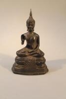 Cast metal figure of Buddha