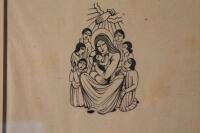 Eric Gill (1882 - 1940) Madonna and child with children