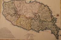 A framed map of Grenada by Thomas Jefferys