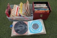 A collection of 45rpm single records