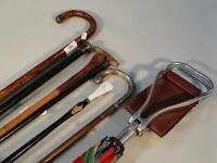 Various 19thc and later walking canes