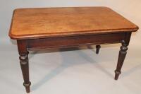 A 19thC railway oak hall table