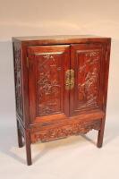 A Chinese hardwood cabinet