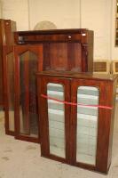 A 19thC bookcase and another 19thC bookcase (AF).