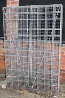 A 20thC galvanised metal pigeon racing cage