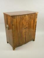 A mid 19thC mahogany collectors cabinet