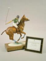 A Royal Worcester porcelain model of His Royal Highness Prince Charles on Pans Folly