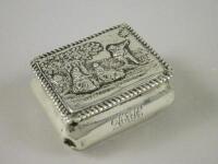 A 19thC Victorian silver small snuff box