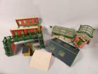 Various model railway buildings