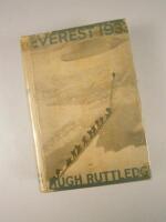 A first edition copy of Everest 1933 by Hugh Ruttledge with dust jacket.