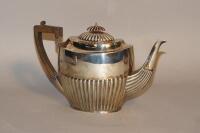 A Victorian silver teapot