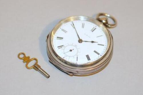 A Victorian silver pocket watch