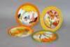 Four Wedgwood Clarice Cliff Collection cabinet plates