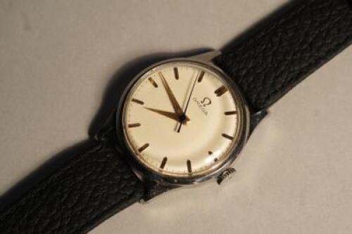 A gentlemans 1950s Omega wrist watch