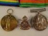 A collection of WW1 medals issued to three brothers of the Moor family from Wisbech - 6