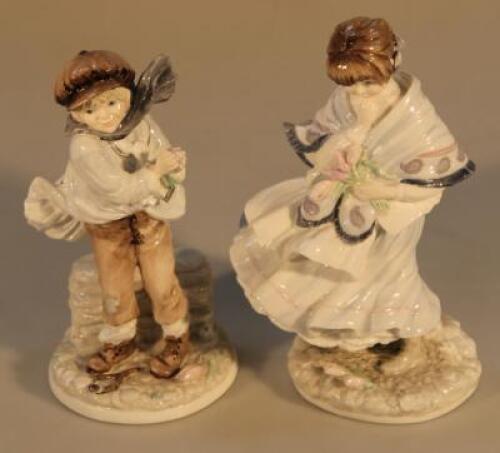 Two Coalport figures