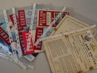 West Ham United football programmes dating from 1950's