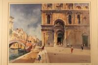 John Barrie Haste (20thC School). Limited edition print of Venice canal scene