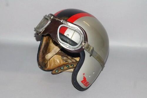 An Everoak 1960s crash helmet