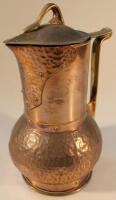 An early 20thC Arts and Crafts electric copper jug. Manufactured by The British Thomson-Houston Co