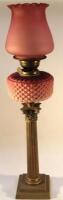 A 19thC oil lamp