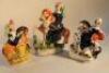 Three 19thC Staffordshire pottery equestrian figure groups