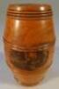 A Mauchline ware miniature barrel