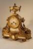 A 19thC French gilt and ormolu mantel clock