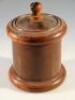 An early 20thC treen tobacco jar