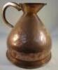 A large 19thC copper five gallon jug