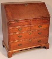 A late 18thC oak bureau