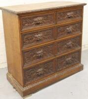 A 19thC Renaissance revival oak chest