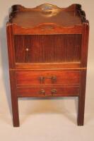 A George III mahogany night commode