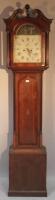 A 19thC oak cased long cased clock