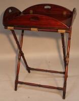 A 19thC mahogany butlers tray