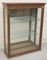 An early 20thC mahogany shop display unit