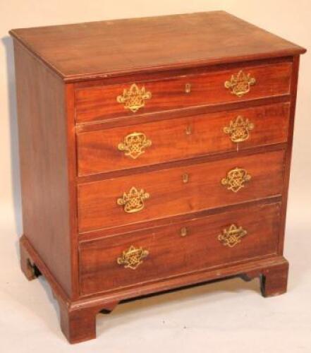 A 19thC mahogany chest of drawers