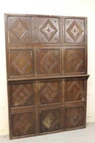 A 17thC/18thC oak Wainscot panel