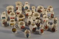 A group of crested china