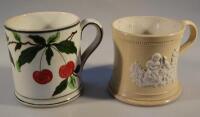 A Wemyss type pottery mug