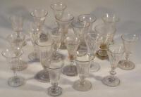 Various 19thC ale glasses.