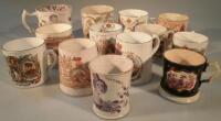 A collection of 19thC and later commemorative tankards