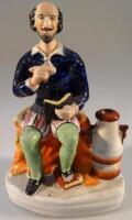 A 19thC Staffordshire figure of Shakespeare