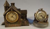 Two small clocks