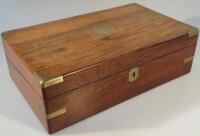 A 19thC rosewood writing box