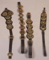 Four martingales with associated brasses.