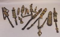 Various 19thC and later martingales and associated attached brasses.