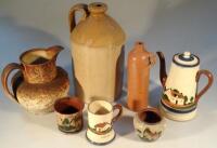 Assorted stoneware and earthenware