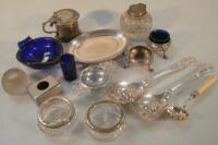 An assortment of silver plated items