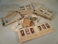 Ten Senior Service cigarette card albums